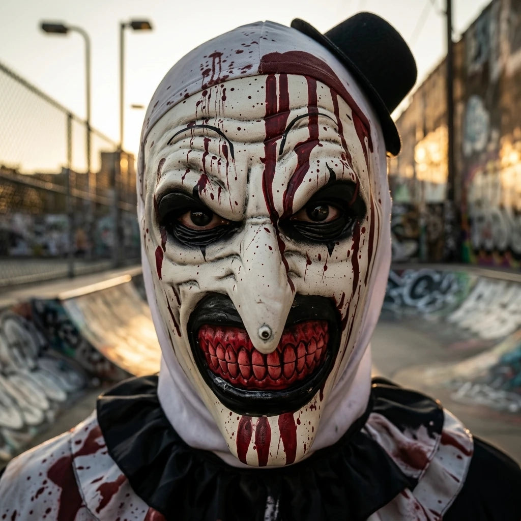 🎃 Horror Clown Mask – Premium Latex Full Head Mask for Halloween & Cosplay