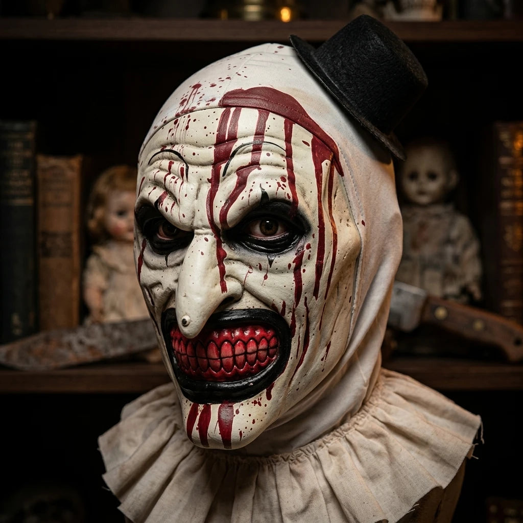 🎃 Horror Clown Mask – Premium Latex Full Head Mask for Halloween & Cosplay