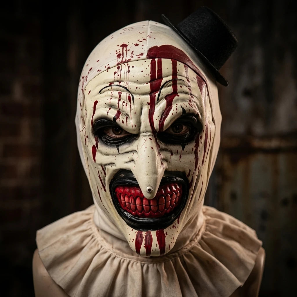 🎃 Horror Clown Mask – Premium Latex Full Head Mask for Halloween & Cosplay