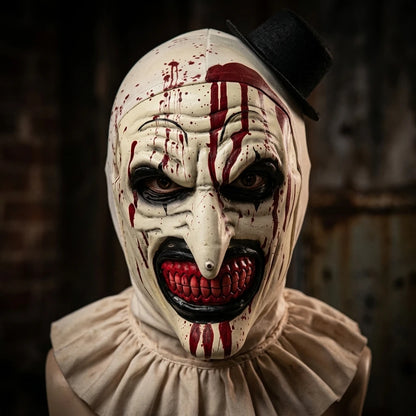 🎃 Horror Clown Mask – Premium Latex Full Head Mask for Halloween & Cosplay